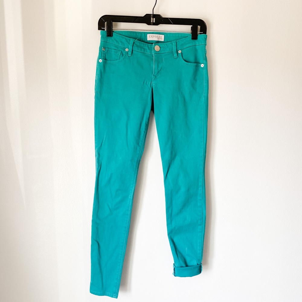 Express teal skinny Pants
